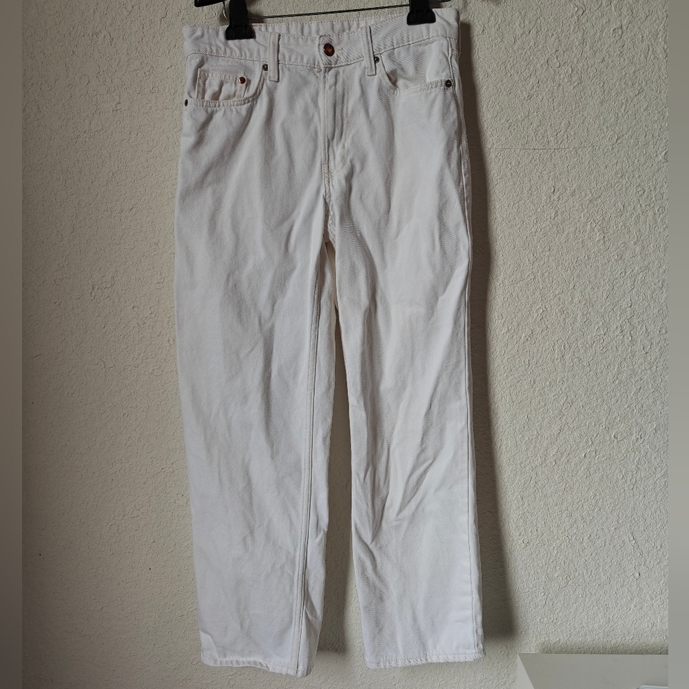 &DENIM white jeans